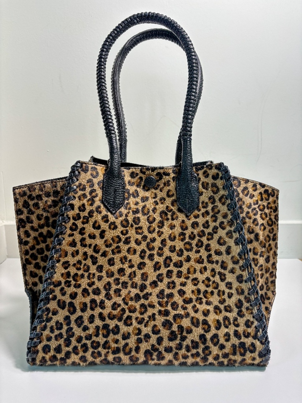 The Leopard Hair on Hide Tote Handmade in Europe